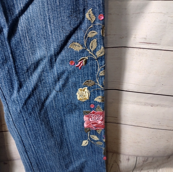 Disney Tinkerbell Midrise Bootcut Jeans Size 4 - Picture 4 of 10